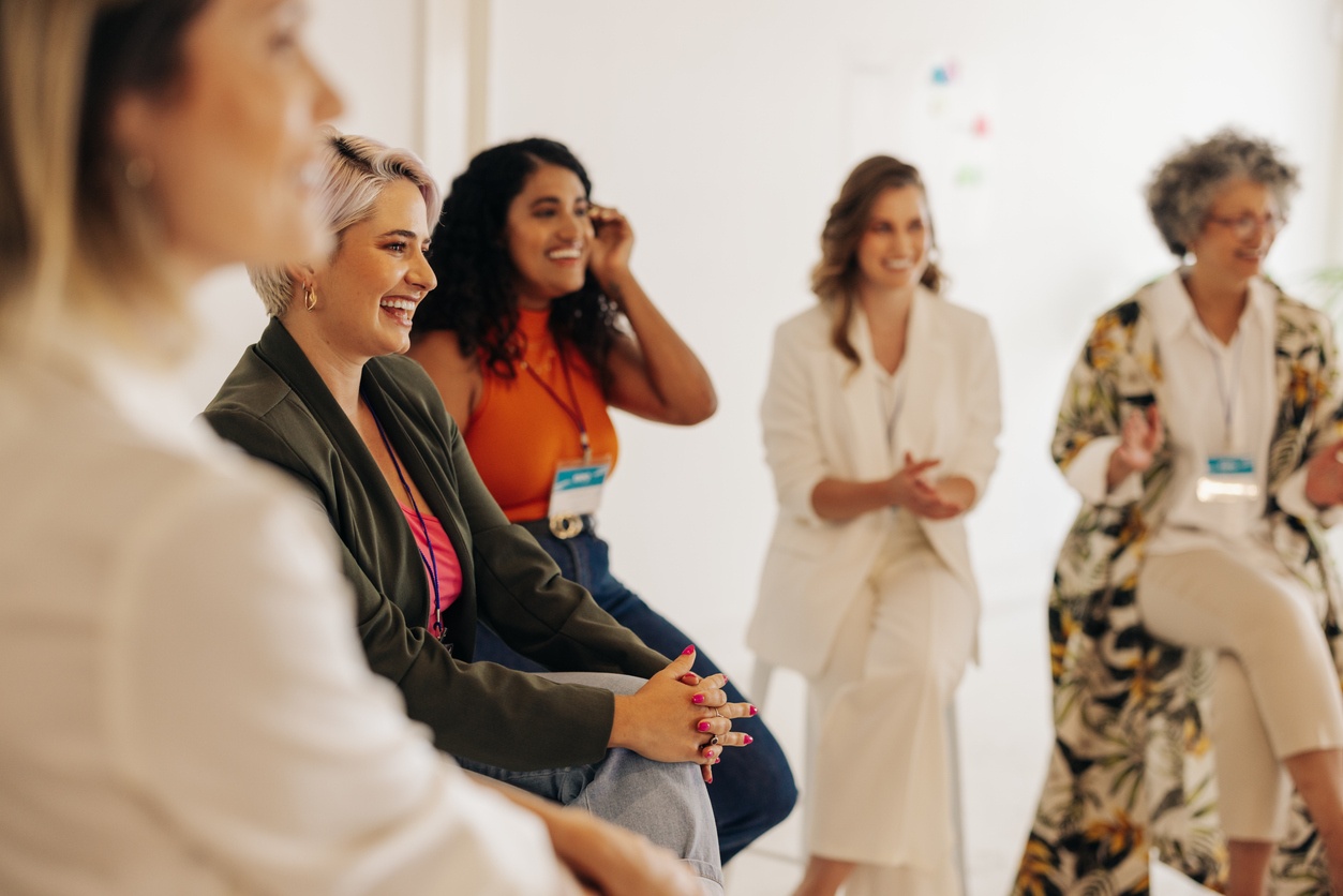 group of woman talking